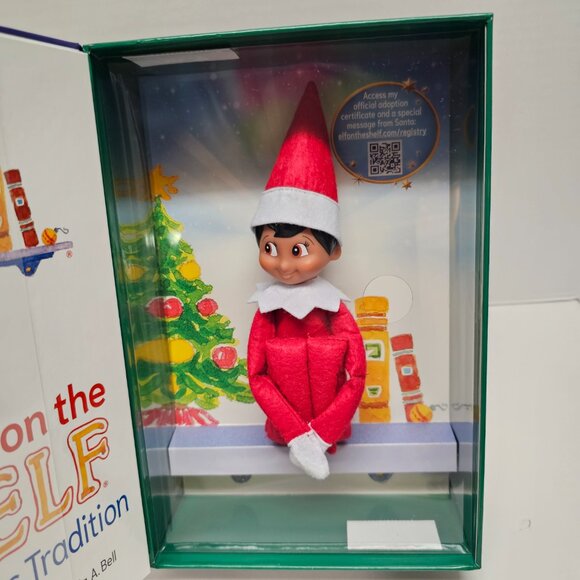 The Elf on the Shelf A Christmas Tradition Set Boy Plush Book Keepsake Box 2005 - Picture 6 of 14